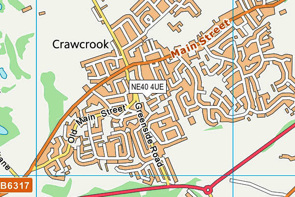 NE40 4UE map - OS VectorMap District (Ordnance Survey)