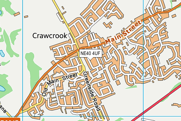 NE40 4UF map - OS VectorMap District (Ordnance Survey)