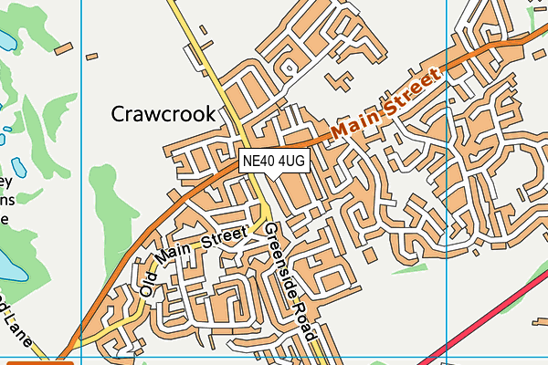 NE40 4UG map - OS VectorMap District (Ordnance Survey)