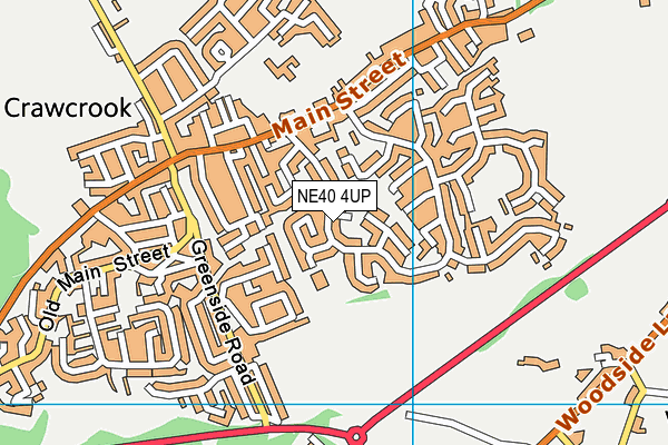 NE40 4UP map - OS VectorMap District (Ordnance Survey)