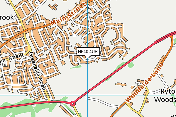 NE40 4UR map - OS VectorMap District (Ordnance Survey)