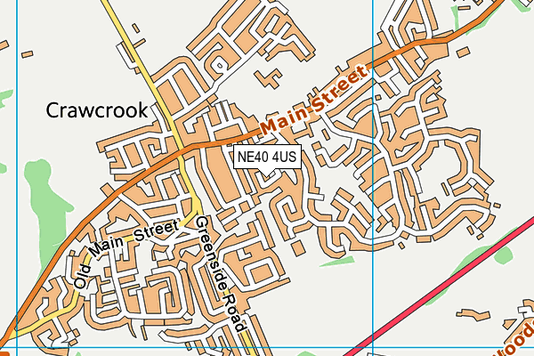 NE40 4US map - OS VectorMap District (Ordnance Survey)