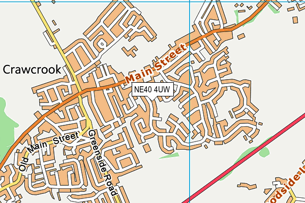 NE40 4UW map - OS VectorMap District (Ordnance Survey)