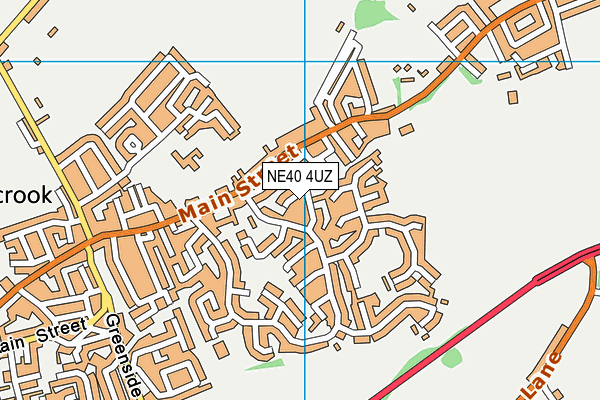 NE40 4UZ map - OS VectorMap District (Ordnance Survey)