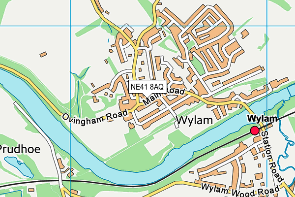 NE41 8AQ map - OS VectorMap District (Ordnance Survey)