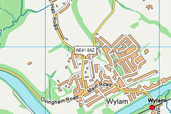 NE41 8AZ map - OS VectorMap District (Ordnance Survey)
