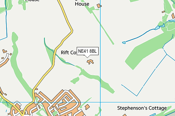 NE41 8BL map - OS VectorMap District (Ordnance Survey)