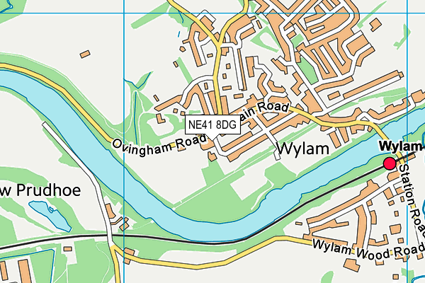 NE41 8DG map - OS VectorMap District (Ordnance Survey)