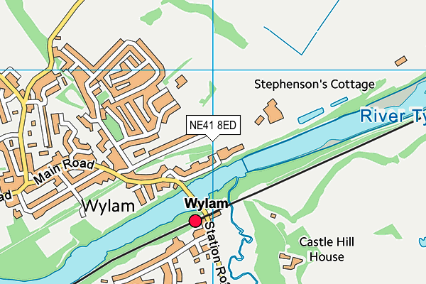 NE41 8ED map - OS VectorMap District (Ordnance Survey)