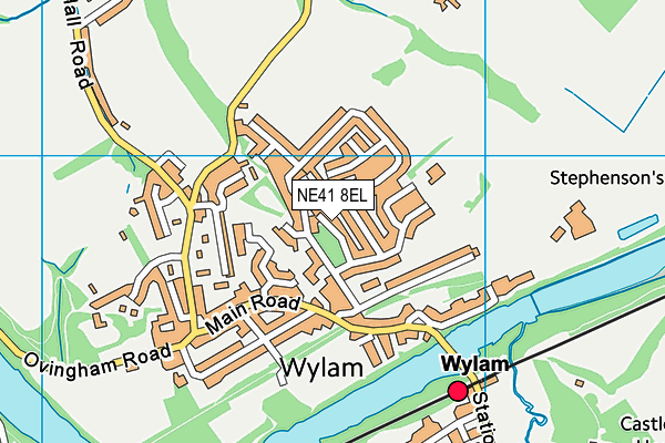 NE41 8EL map - OS VectorMap District (Ordnance Survey)