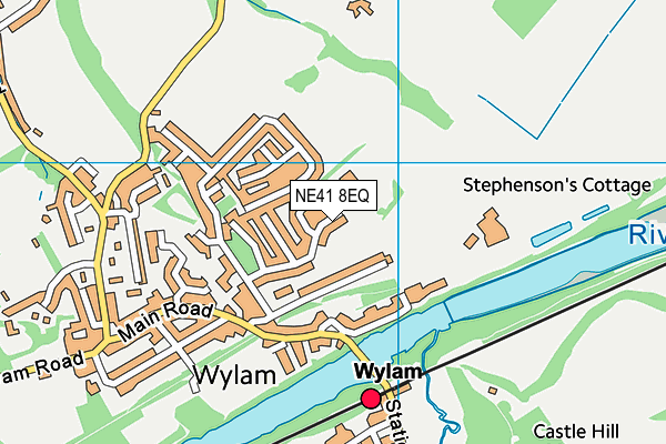 NE41 8EQ map - OS VectorMap District (Ordnance Survey)