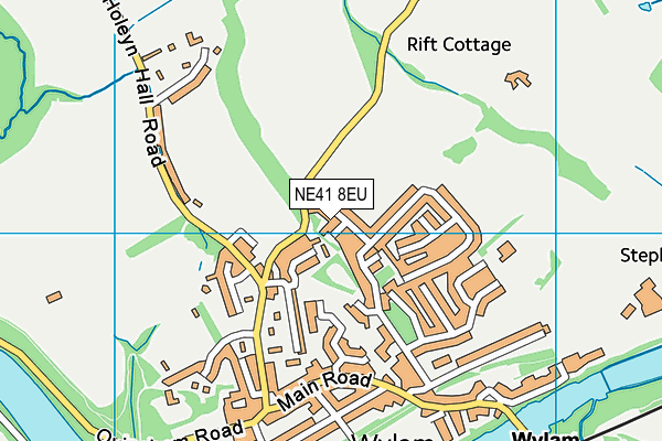 NE41 8EU map - OS VectorMap District (Ordnance Survey)