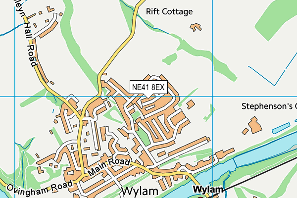 NE41 8EX map - OS VectorMap District (Ordnance Survey)