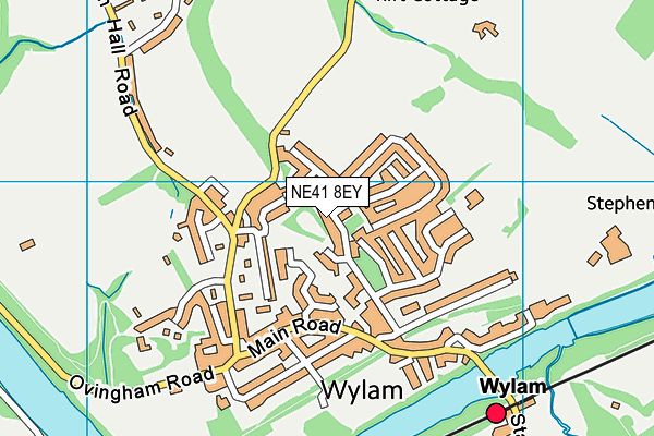 NE41 8EY map - OS VectorMap District (Ordnance Survey)