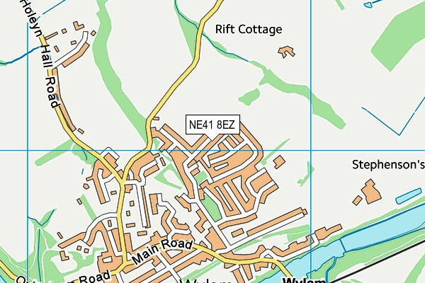 NE41 8EZ map - OS VectorMap District (Ordnance Survey)