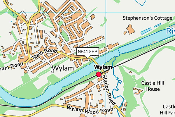 NE41 8HP map - OS VectorMap District (Ordnance Survey)