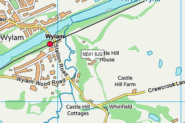 NE41 8JG map - OS VectorMap District (Ordnance Survey)