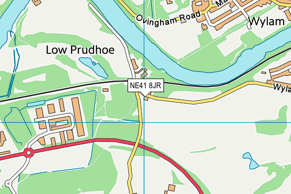 NE41 8JR map - OS VectorMap District (Ordnance Survey)