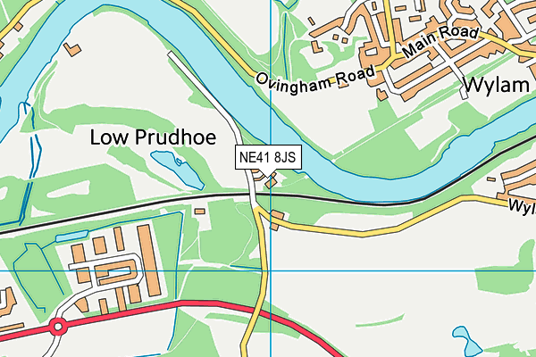 NE41 8JS map - OS VectorMap District (Ordnance Survey)