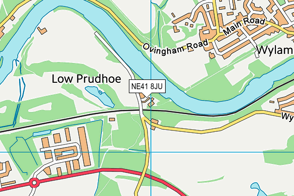 NE41 8JU map - OS VectorMap District (Ordnance Survey)