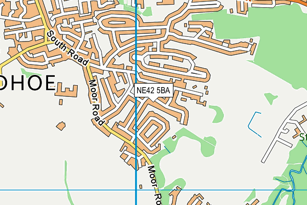 NE42 5BA map - OS VectorMap District (Ordnance Survey)