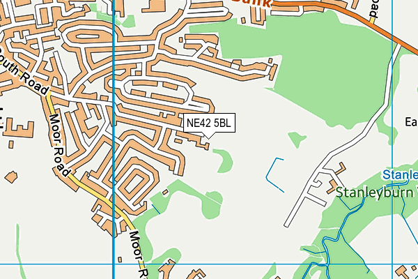NE42 5BL map - OS VectorMap District (Ordnance Survey)