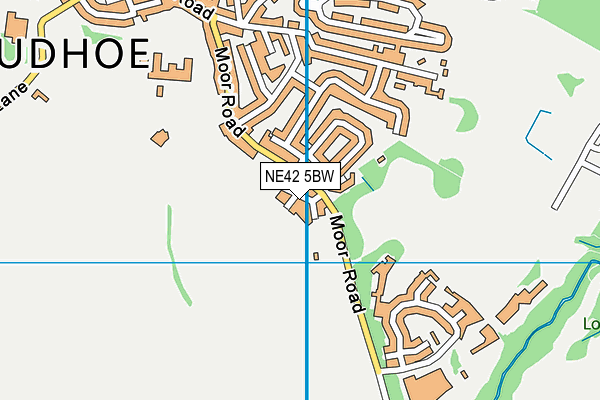 NE42 5BW map - OS VectorMap District (Ordnance Survey)