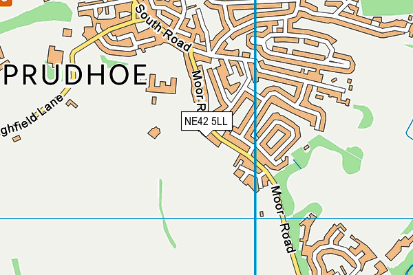 NE42 5LL map - OS VectorMap District (Ordnance Survey)