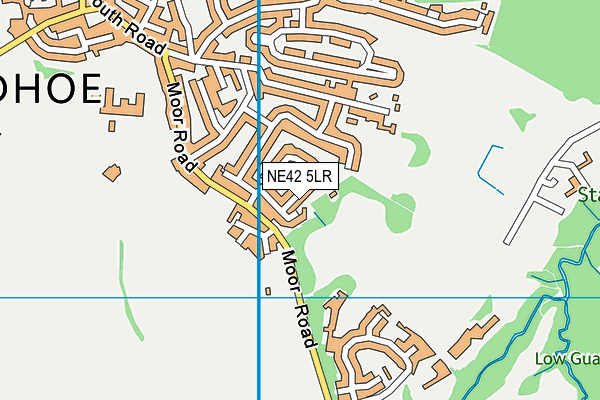 NE42 5LR map - OS VectorMap District (Ordnance Survey)