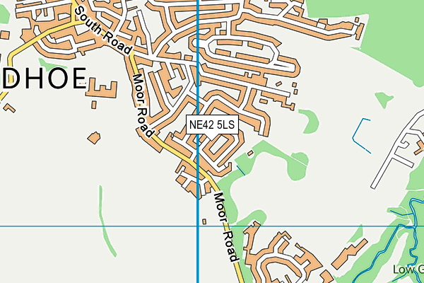 NE42 5LS map - OS VectorMap District (Ordnance Survey)