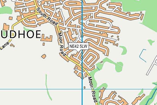 NE42 5LW map - OS VectorMap District (Ordnance Survey)
