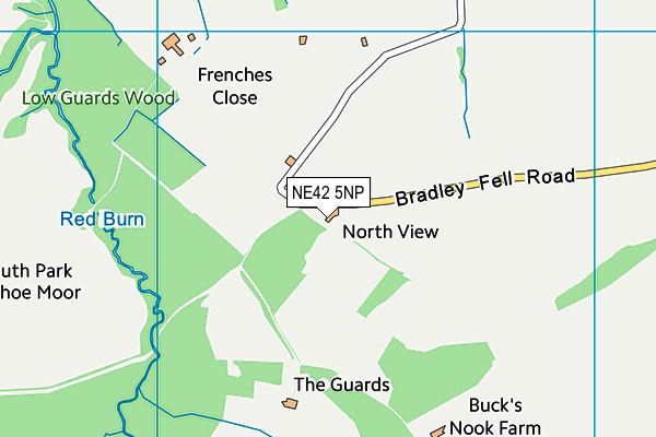 NE42 5NP map - OS VectorMap District (Ordnance Survey)
