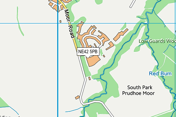 NE42 5PB map - OS VectorMap District (Ordnance Survey)