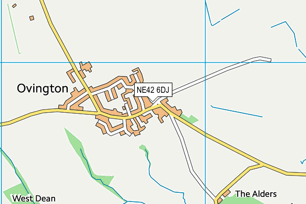 NE42 6DJ map - OS VectorMap District (Ordnance Survey)