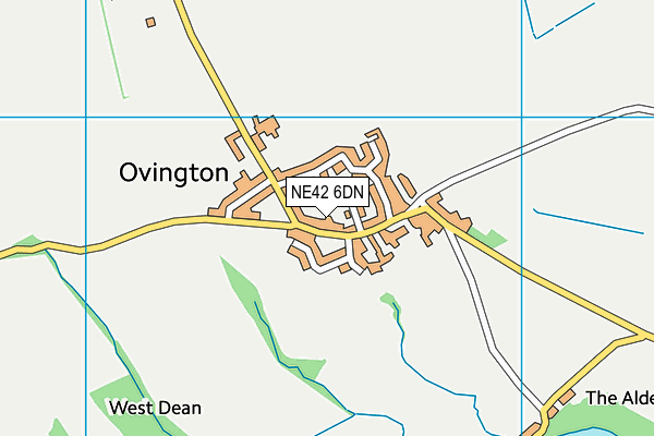 NE42 6DN map - OS VectorMap District (Ordnance Survey)