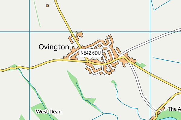 NE42 6DU map - OS VectorMap District (Ordnance Survey)