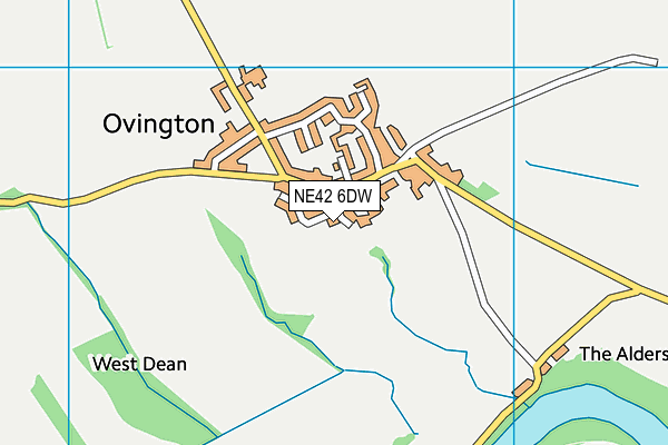 NE42 6DW map - OS VectorMap District (Ordnance Survey)