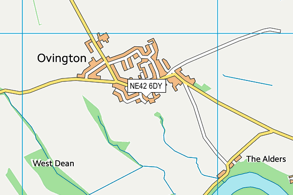 NE42 6DY map - OS VectorMap District (Ordnance Survey)