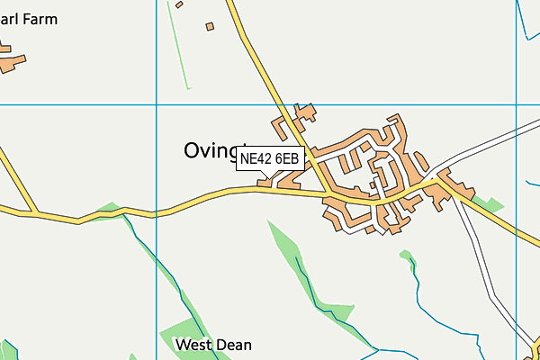 NE42 6EB map - OS VectorMap District (Ordnance Survey)
