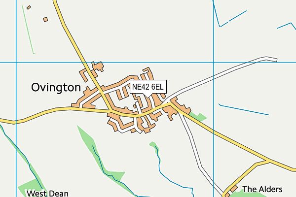 NE42 6EL map - OS VectorMap District (Ordnance Survey)