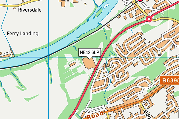 NE42 6LP map - OS VectorMap District (Ordnance Survey)