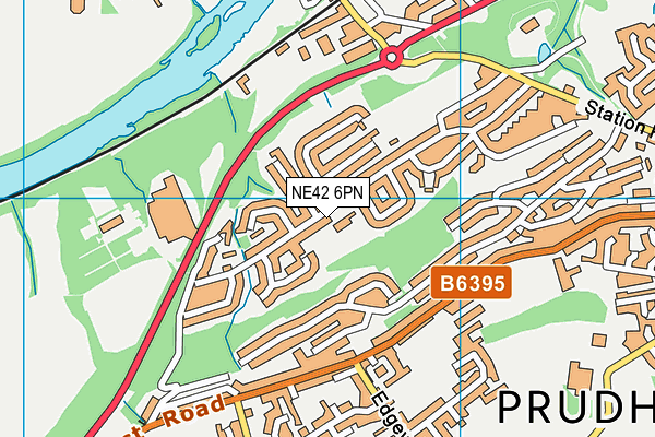 Prudhoe Castle First School map (NE42 6PN) - OS VectorMap District (Ordnance Survey)