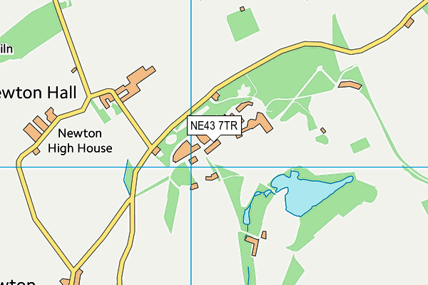 NE43 7TR map - OS VectorMap District (Ordnance Survey)