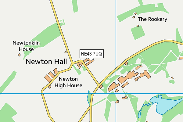 NE43 7UQ map - OS VectorMap District (Ordnance Survey)