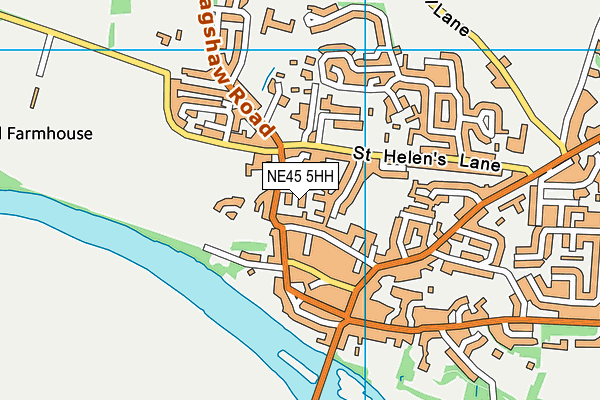 NE45 5HH map - OS VectorMap District (Ordnance Survey)