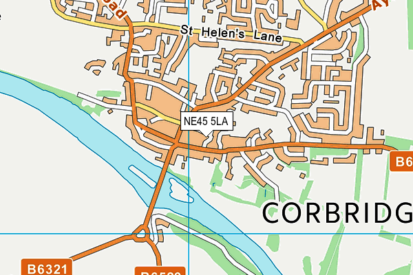 Map of ANGEL OF CORBRIDGE LIMITED at district scale