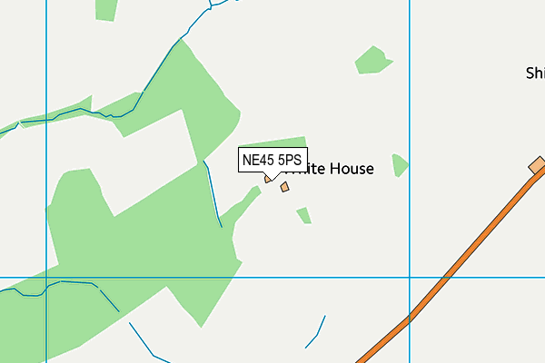 NE45 5PS map - OS VectorMap District (Ordnance Survey)
