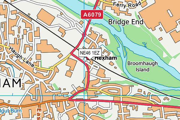 Map of THE STATION INN HEXHAM LTD at district scale