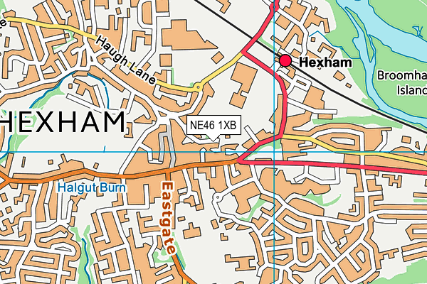 Map of JB COLMAN(HEXHAM) LIMITED at district scale
