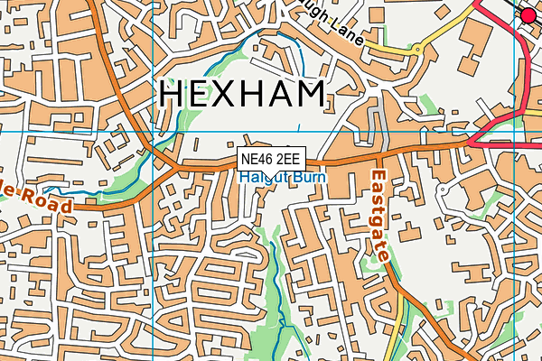St Mary's Catholic First School, Hexham map (NE46 2EE) - OS VectorMap District (Ordnance Survey)